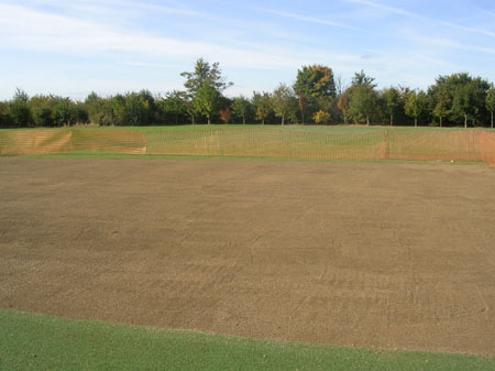 New square ready for seeding
